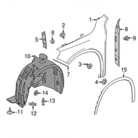 Front Right Wheel Arch (EYEBROW) 1568852422 A1568852422 Compatible With MERCEDES-BENZ GLA-CLASS (X156) 2014-2019 Tag-EY-18