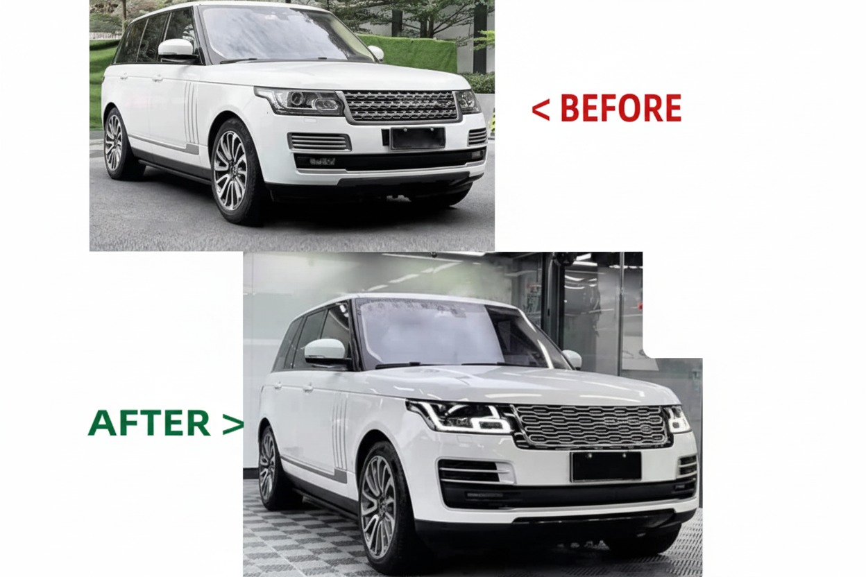 Conversion Kit Compatible With Range Land Rover RR Vogue L405 2013-2017 Upgrade Facelift Convert To 2018-2022 SVA