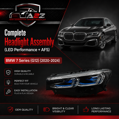 Complete Headlight Assembly (LED Performance + AFS) Left 63119450239 & Right 63119450240 (Both Side 4 Pin) Compatible With BMW 7 Series (G12) (2020-2024) Tag No.86
