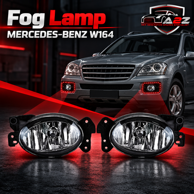 Fog Lamp Fog Light Compatible With MERCEDES-BENZ E-CLASS W211 / M-CLASS W164 Fog Lamp Fog Light Left 1698201556 & Right 1698201656 A1698201556 Tag-FO-107