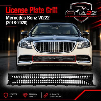 License Plate Grill 2228854700  A2228854700 Compatible With Mercedes Benz W222 (2018-20) Tag No.374