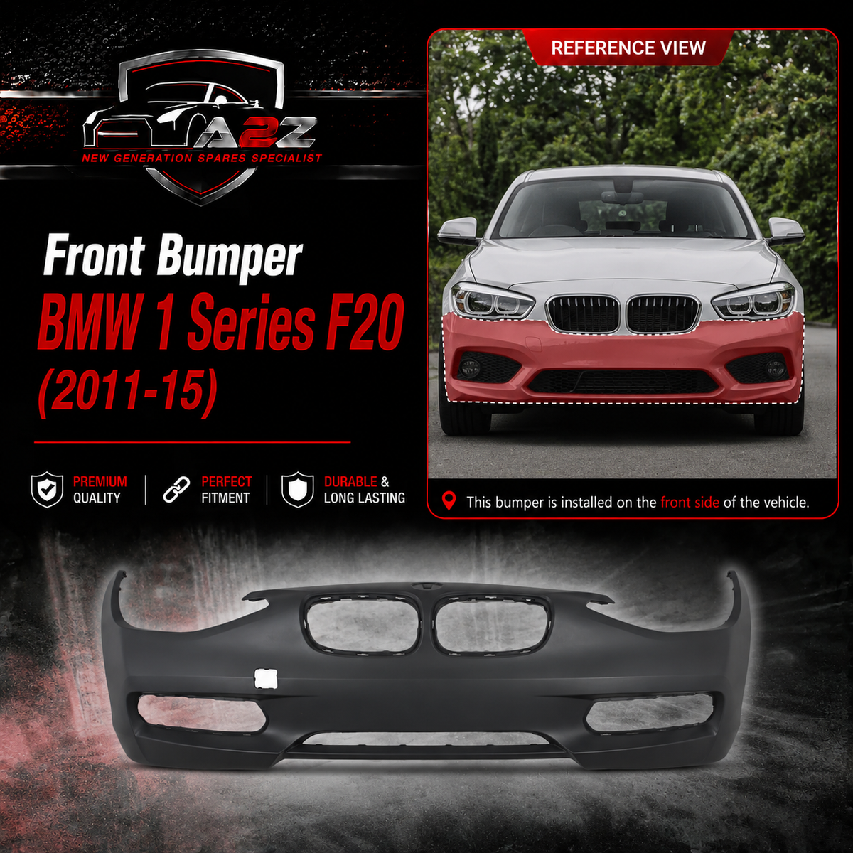 Front Bumper 51117292959 Compatible With BMW 1 Series F20 (2011-15)  Tag No.486