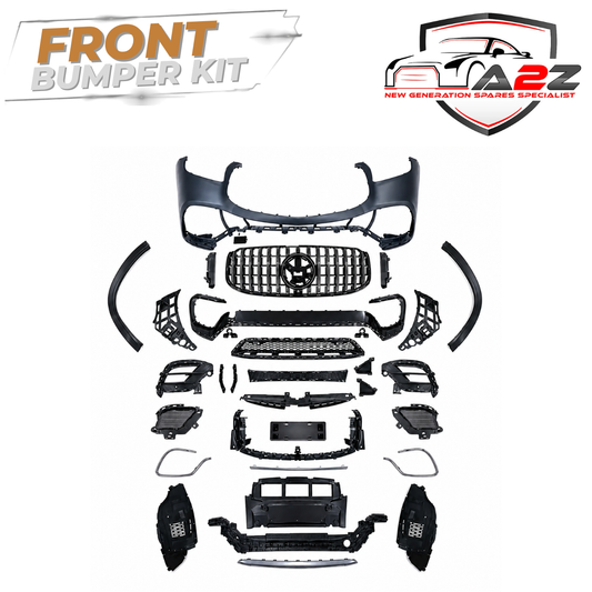 A To Z Compatible With Mercedes Benz Gls W167 X167 (2019-2025) Front Bumper Upgrade Convert To Gls Amg63 Amg Bumper Body Kit Gc X167-001 CC-9723 (Shipping Cost Not Included In Price)