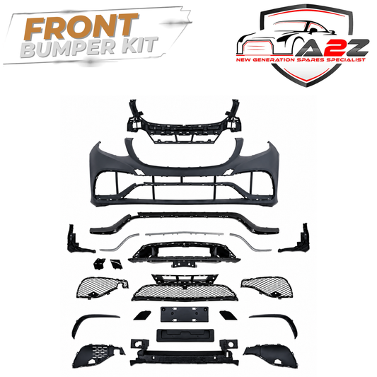 A To Z Compatible With Mercedes Benz Gle W166 (2016-2019) Front Bumper Upgrade Convert To Amg Gle63 Amg Bumper Body Kit W166-002 Gc CC-9615 (Shipping Cost Not Included In Price)