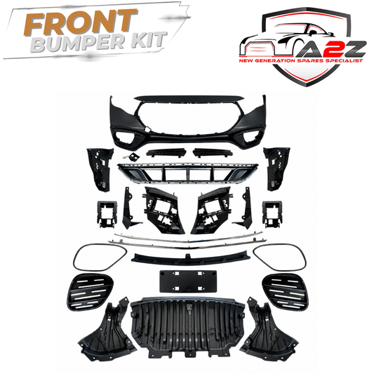 A To Z Compatible With Mercedes Benz E Class W214 2024+ Upgrade Facelift Convert To Amg 53 Style Bumper Body Kit Front CC-6605 (Shipping Cost Not Included In Price)