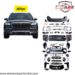 A To Z Compatible With Mercedes Gl Gls W166 X166 (2012-2016) Upgrade Facelift Convert To Gls W167 X167 2021 Maybach Kit Bumper Grill Headlight Taillight Trunnk Fender Body Kit (Shipping Cost Not Included In Price)