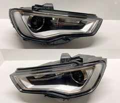 Headlight Headlamp Left 8V0941005C & Right 8V0941006C 8V0941043M 8V0941005C 8V0941043C (With Blaster) Compatible With AUDI A3 (2012-2015) Tag No.166