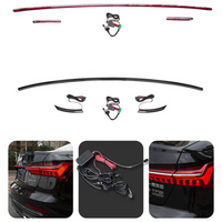 Rear Center Tail Lamp Strips (Chrome To Lights) Compatible With Audi A6 C8 (2019-24)