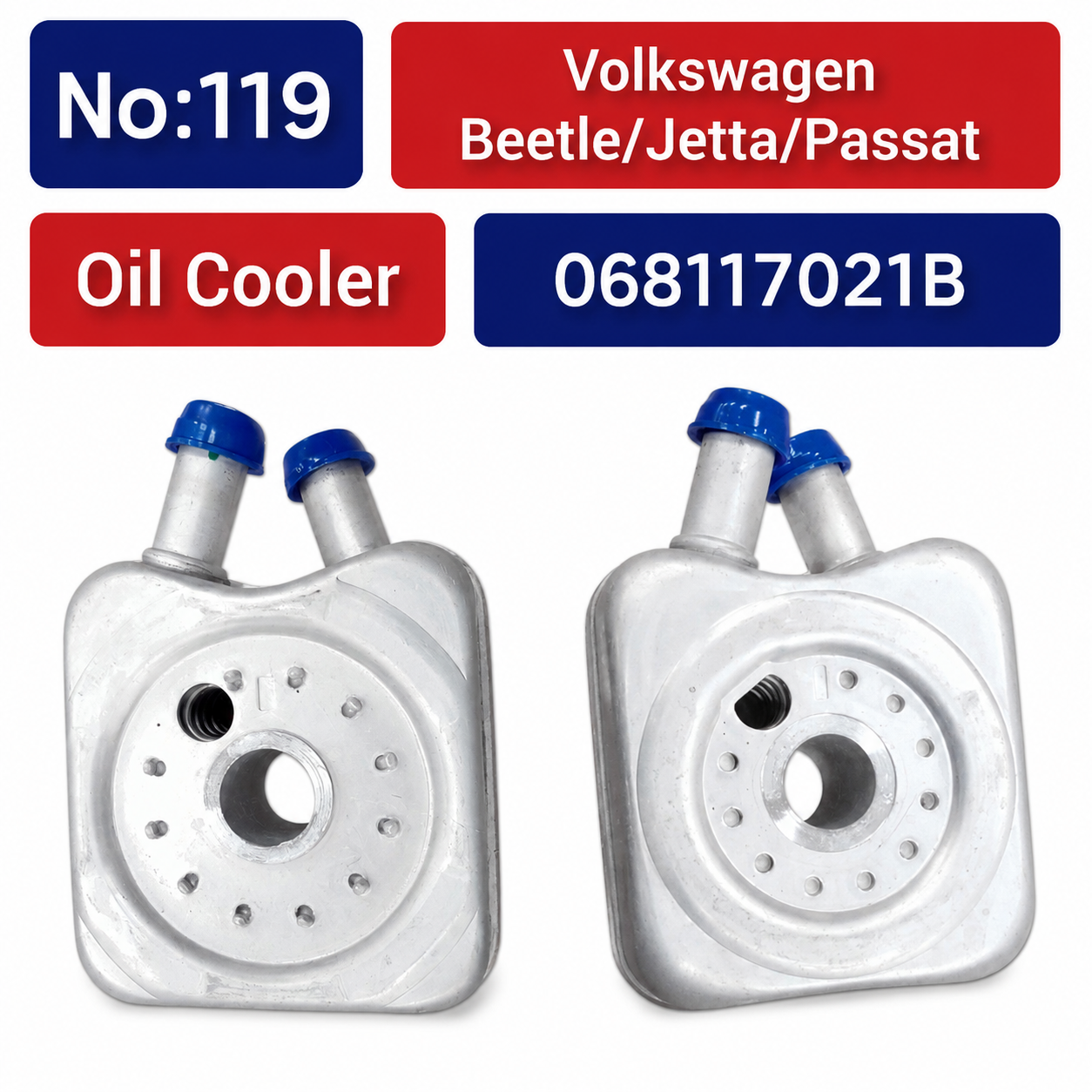 Oil Cooler 068117021B 069118021B 068117021BV 068117021BX Compatible With SKODA OCTAVIA I (1U2) Tag-O-119