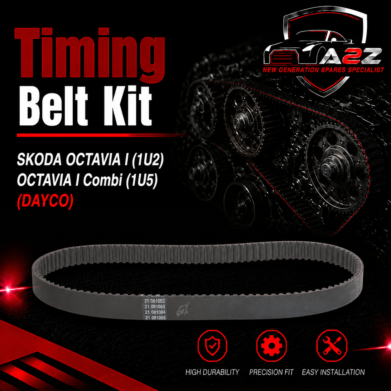 Timing Belt Kit KTB327 Compatible With SKODA OCTAVIA I (1U2) OCTAVIA I Combi (1U5) (DAYCO)