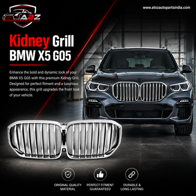 Kidney Grill 51137454887 Silver Chrome  Compatible With BMW X5 G05 Tag 66
