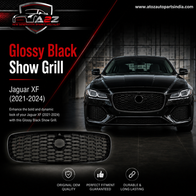 Glossy Black Show Grill T2H45336 Compatible With Jaguar XF (2021-2024) Tag No.32