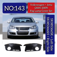 Fog Lamp Cover Set Left 1K0853665K & Right 1K0853666H Compatible With Volkswagen Jetta (2005-10) Tag No.143