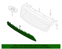 Front Bumper Lower Grill LR157793 Compatible With Land Rover Range Rover Velar - L560 (2017-2024) Tag No.21