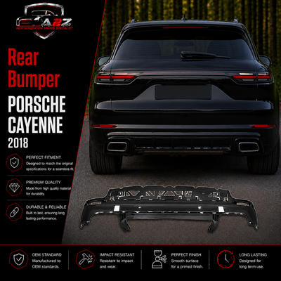 Rear Bumper 9Y0807543A 9Y0807543OK1 Compatible With Porsche Cayenne 2018