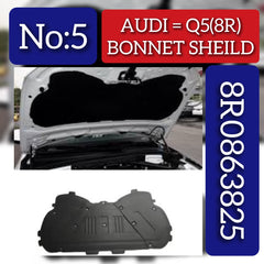 FRONT BONNET HOOD SOUND INSULATION  8R0863825 Compatible With AUDI Q5 2009 Tag No.5