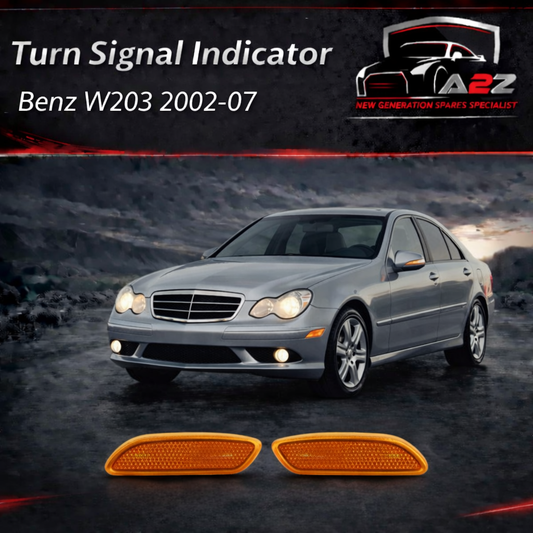 Front Bumper Reflector Left 2038200721 & Right 2038200821 Compatible with Mercedes Benz C-CLASS W203 2002-2007 Tag-FBL-10