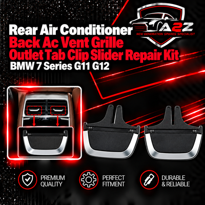 Rear Air Conditioner Back Ac Vent Grille Outlet Tab Clip Slider Repair Kit 64229312288 64229301745 Compatible With BMW 7 Series G11 G12 (Set Of 2)