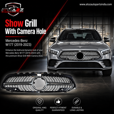 Show Grill With Camera Hole 1778807903 1778807903B Compatible With Mercedes-Benz A-CLASS W177 (2019-2023) Tag No.113