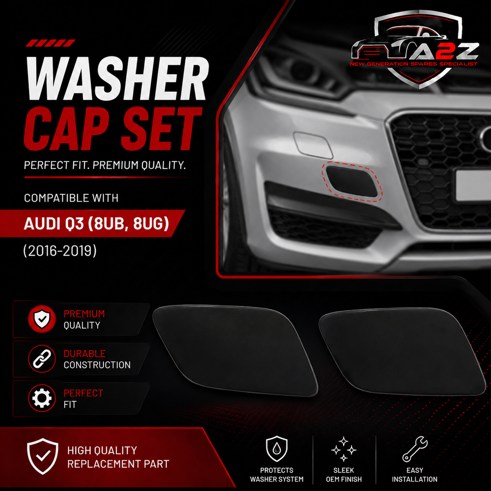Washer Cap Set Left 8U0955275E & Right 8U0955276E Compatible With AUDI Q3 (8UB, 8UG) (2016-2019) Tag No. 75