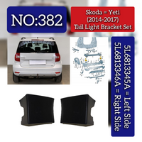 Tail Light Bracket Set Left 5L6813345A & Right 5L6813346A Compatible With Skoda Yeti (2014-2017) Tag No.382