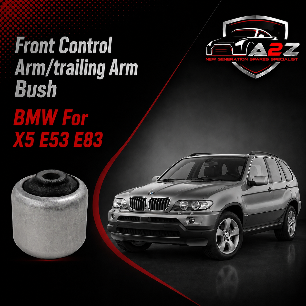 Front Control Arm/trailing Arm Bush 31121124622 31121133236 31121122462 Compatible With BMW  For X5 E53 E83 E60 E66