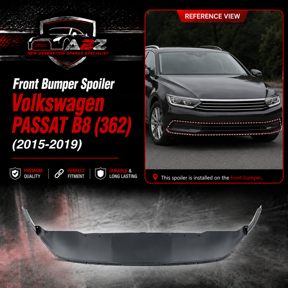 Front Bumper Spoiler 3G0805903E Compatible With Volkswagen PASSAT B8 (362) Tag No.132
