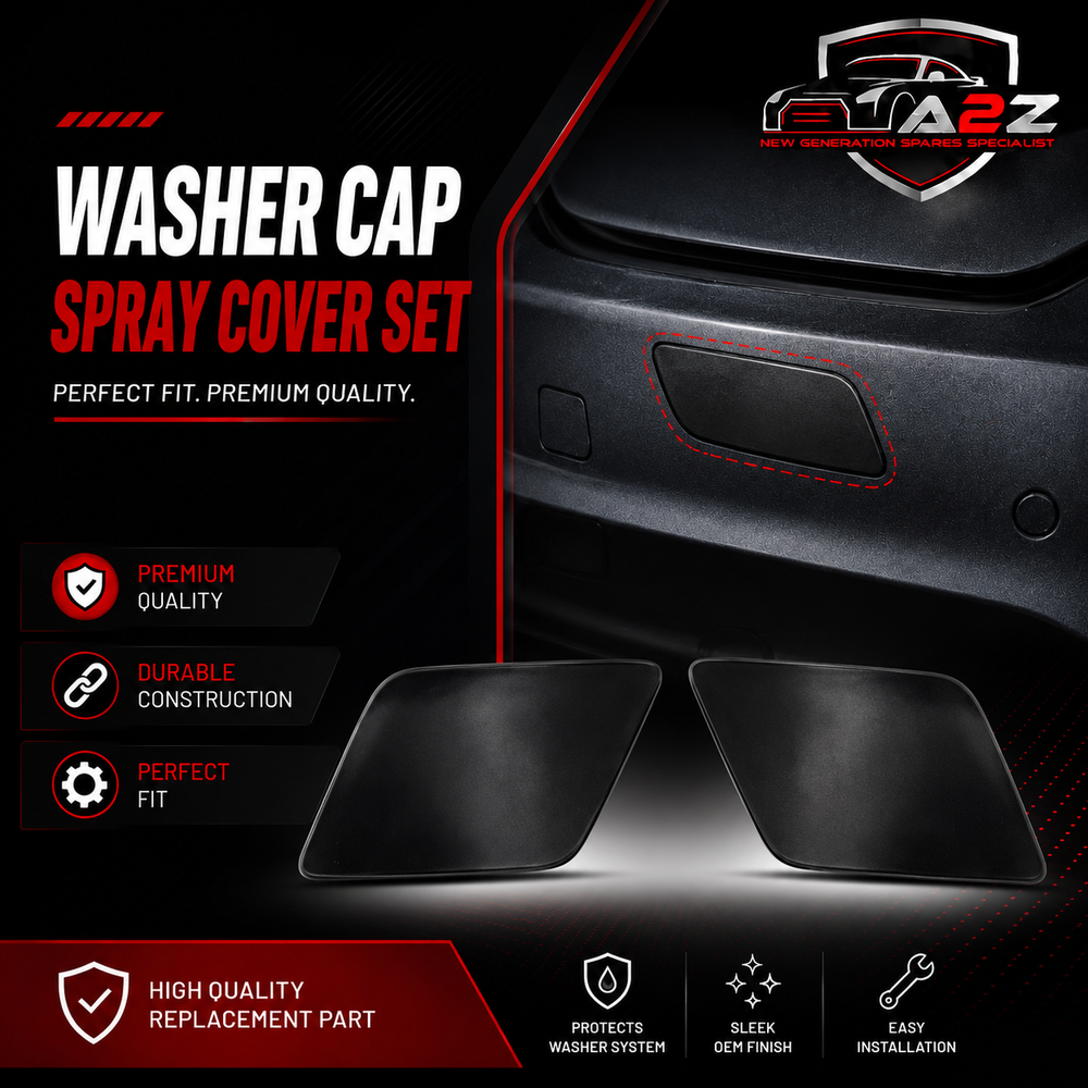 Washer Cap Spray Cover Set Left 31353364 & Right 31353365 Compatible With Volvo XC90 (2016-19) Tag No.671