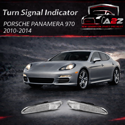 Additional Turn Indicator Lamp Left 97063103302 & Right 97063103402 Compatible with PORSCHE PANAMERA 970 2010-2014 Tag-FBL-05