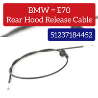 Rear Hood Release Wire Cable 51237184452 Compatible With BMW X5 X6 E70 (2007-13)