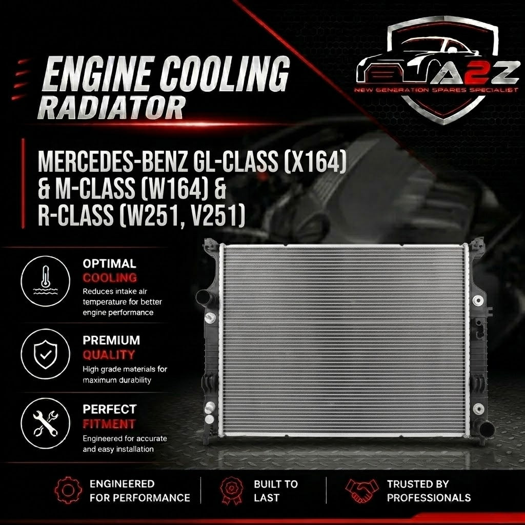 Engine Cooling Radiator 2515000003 2515000103 2515000303 2515000403 2515000503 Compatible with MERCEDES-BENZ GL-CLASS (X164) & M-CLASS (W164) & R-CLASS (W251, V251)