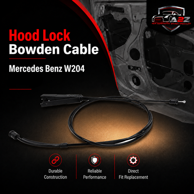 Hood  Lock Bowden Cable A2048800059 A2048800459 A2048800859 Compatible With Mercedes Benz W204