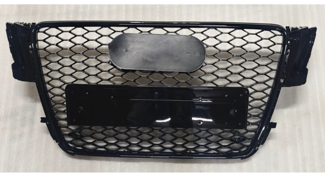 RS5 Full Black Honeycomb Show Grill Compatible With Audi = A5 (2008-11) Tag No.181