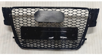 RS5 Full Black Honeycomb Show Grill Compatible With Audi = A5 (2008-11) Tag No.181