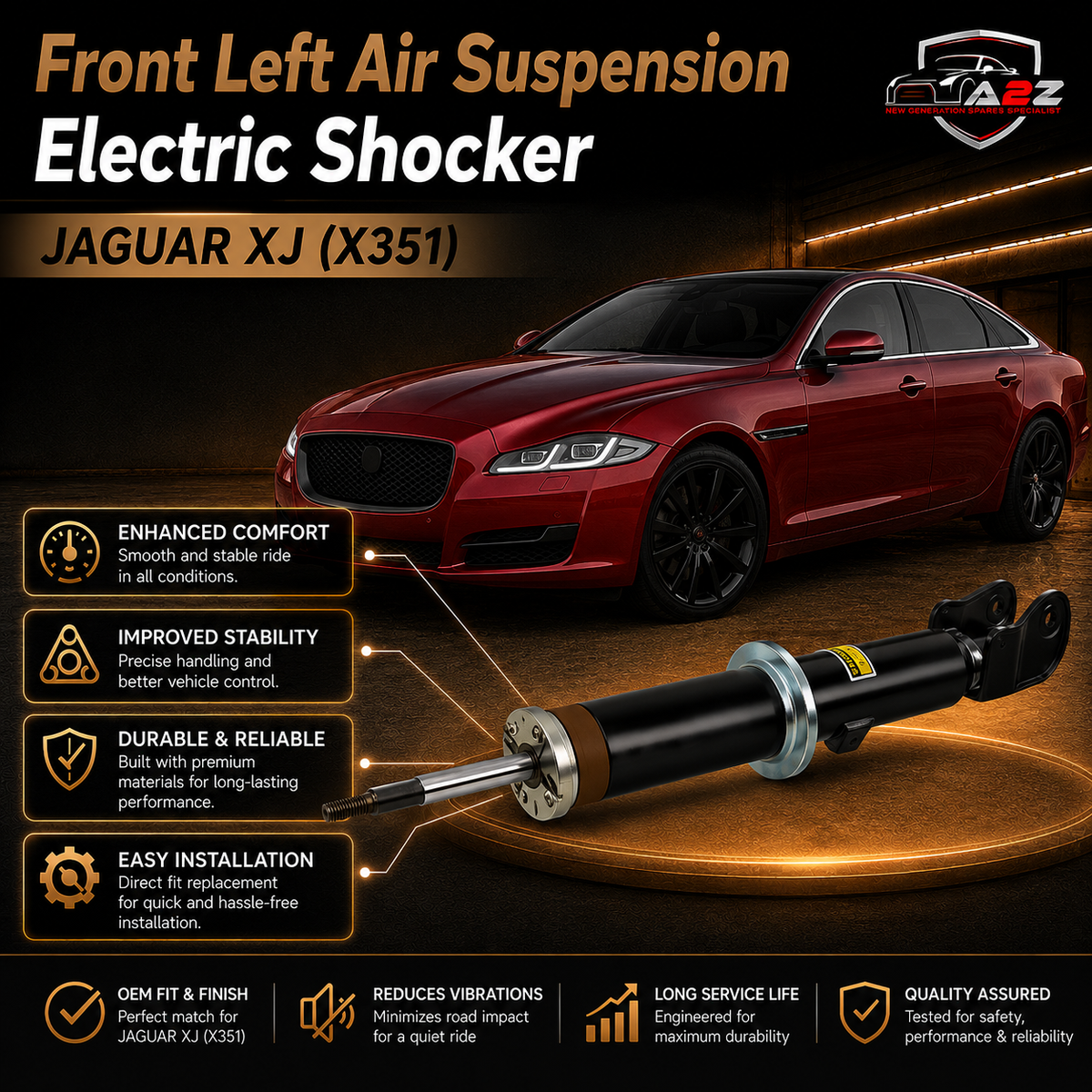 Electric Shocker C2D19108 & C2D11675 & C2D13345 & C2D16483 Compatible With JAGUAR XJ (X351)