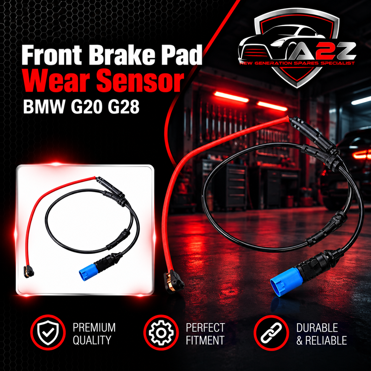 Front Brake Pad Wear Sensor 34356870349 Compatible With BMW G20 G28