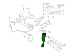 Front Left Air Suspension  Shock Absorber Strut LR032570 Compatible With LAND ROVER RANGE ROVER III (L322)