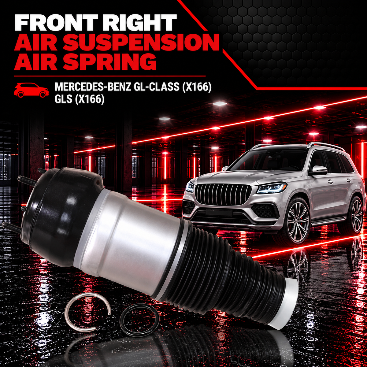 Front Right Air Suspension Air Spring Compatible With 1663202613 1663205066 1663207413 With MERCEDES-BENZ GL-CLASS (X166)  & GLS (X166)