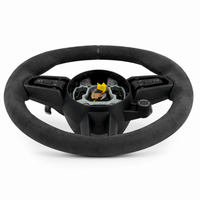 Alcantara Steering Wheel (Black Center Marker) Compatible With Porsche All Models