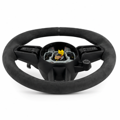 Alcantara Steering Wheel (Black Center Marker) Compatible With Porsche All Models