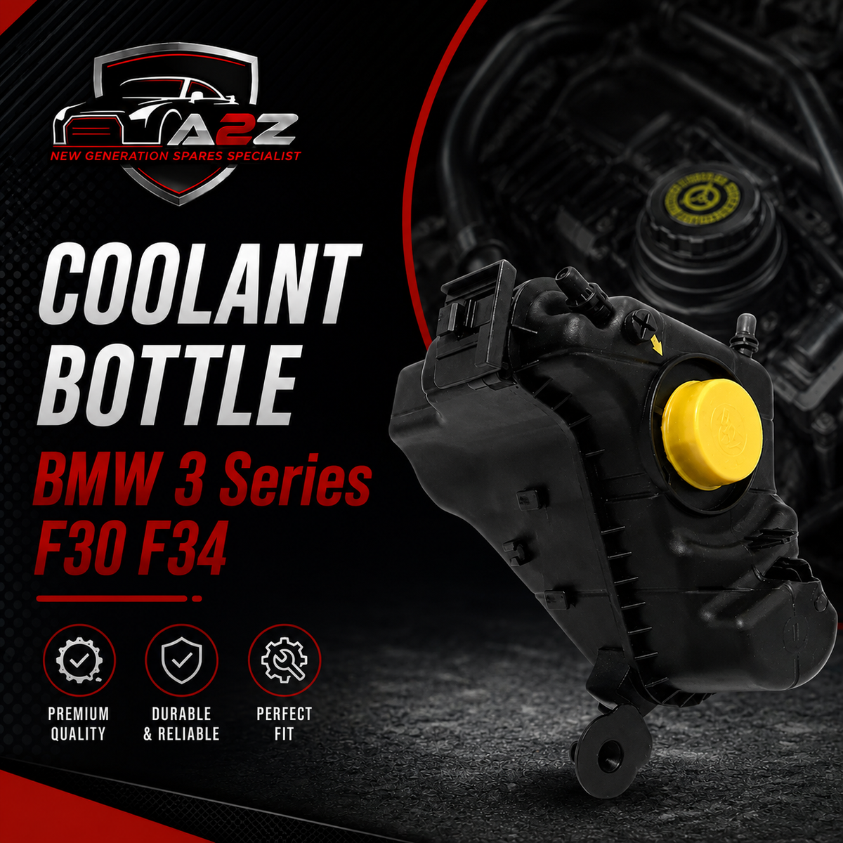 Coolant Bottle 17138677649 17138617044 8617044 8677649 For BMW 3 Series F30 F34 Tag-B-69