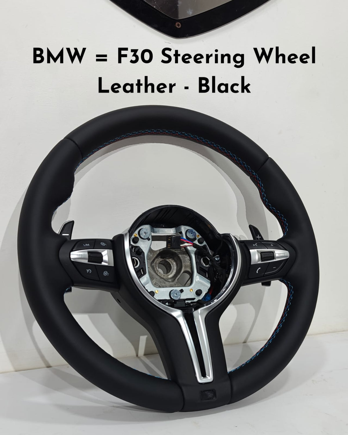 Leather Steering Wheel Compatible With BMW F30