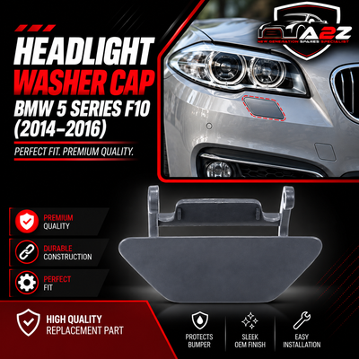 Headlight Washer Cap Left 51117332683 & Right 51117332684 Compatible With BMW 5 Series F10 (2014-2016) Tag No: 406