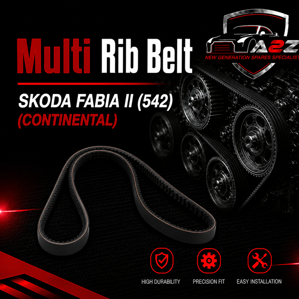 Multi Rib Belt 6PK1076 036145933AJ Compatible With SKODA FABIA II (542) (CONTINENTAL)