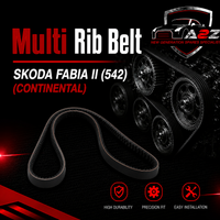 Multi Rib Belt 6PK1076 036145933AJ Compatible With SKODA FABIA II (542) (CONTINENTAL)