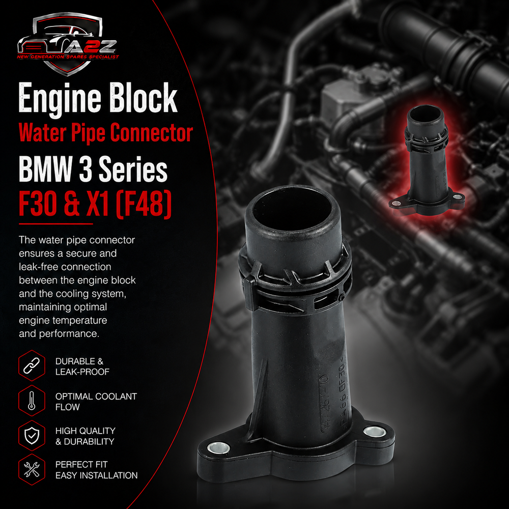 Engine Block Water Pipe Connector 11118511205 11428576429 11428576429+ 11428586673 11428593771 11428596283 11428596283+ 8511205 Compatible With  BMW 3 Series F30 & X1 (F48) Tag No.101