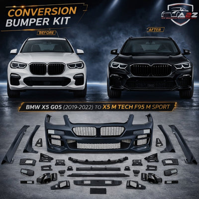 Complete Front & Rear Bumper Full Body Conversation Kit Compatible With BMW X5 G05 (2019-2022) To X5 M Tech F95 M Sport Style Upgrade (Shipping Cost Not Included)