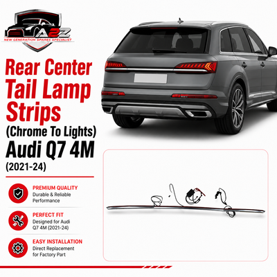 Rear Center Tail Lamp Strips (Chrome To Lights) Compatible With Audi Q7 4M (2021-24)
