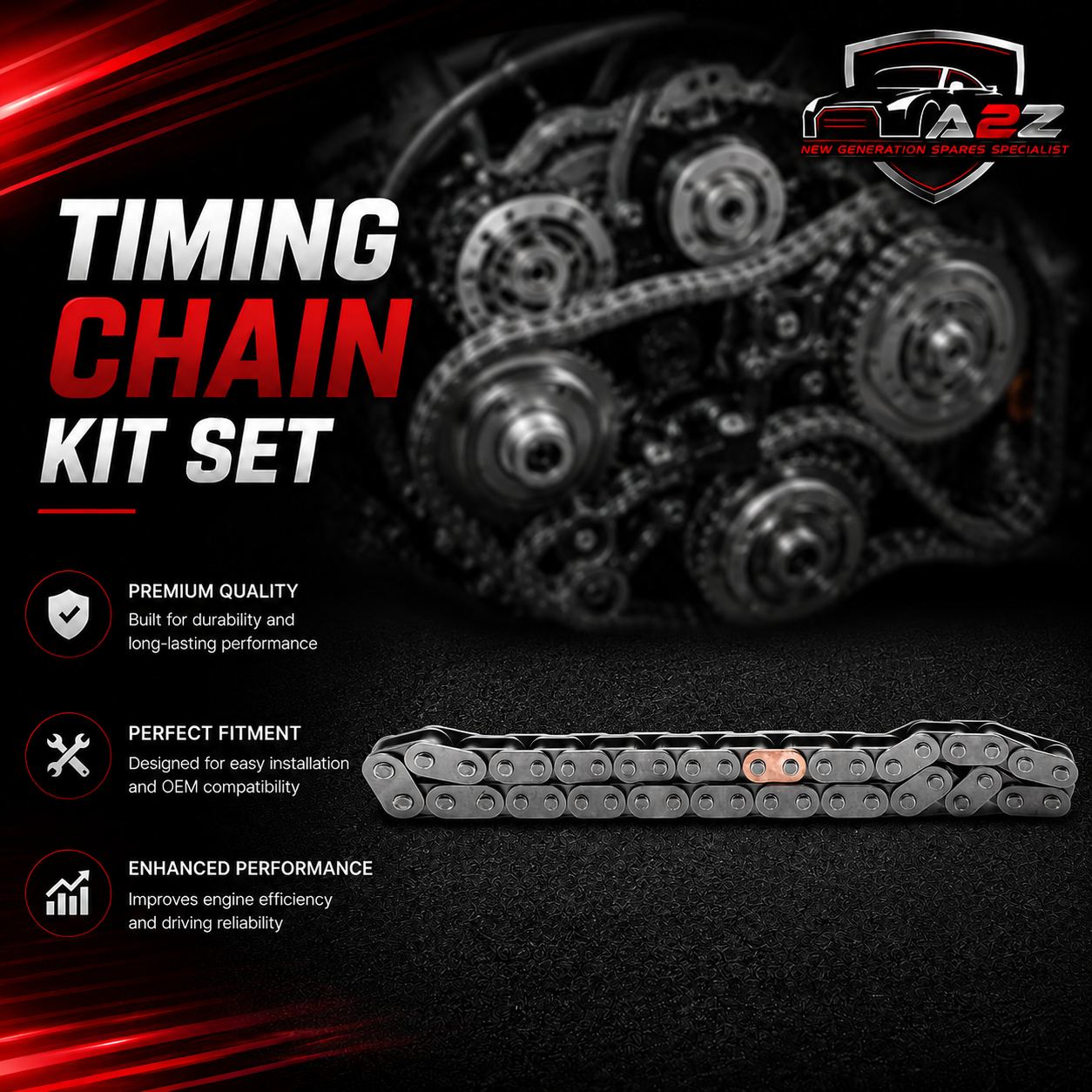 Timing Chain 06D109229B Compatible With Volkswagen A3