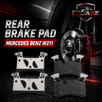 Rear Brake Pad Set 0054202520 Compatible With Mercedes Benz W211